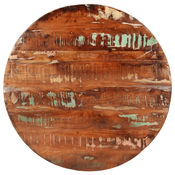 vidaXL Stolna ploča O 70 x 1,5 cm okrugla od masivnog obnovljenog drva