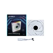 Lian Li Uni Fan TL LCD 14cm sistemski ventilator, bel, LCD zaslon