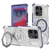 Hibridna maska Carbon Shield Pro za Motorola Edge 50 Pro - blue transparent