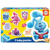 Puzzle Baby Puzzles Blue´s Clues Educa 3-3-4-4-5 dielov od 2 rokov EDU19397