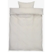 Posteljina krep 140x200 bela/bela kafa