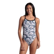 Arena earth swimsuit xcross back black/white multi l - uk36