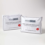 HOMESCAPES Homescapes Luxury White Duck Down 15 Tog All Seasons Duvet, 260x220 cm, (20749925)