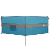Vidaxl Vetrobran za kampiranje moder 344x120 cm vodoodporen