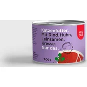 NUR DAS Mačja hrana - govedina in laneno seme - 200 g