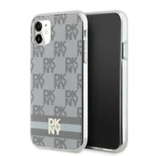 DKNY Etui DKNY IML Checkered Mono Pattern & Printed Stripes MagSafe za iPhone 11/Xr - bež