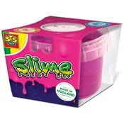 SES Creative - Slime Neon Roze - Slijm in felle neon kleur – Kant en klare slijm - Spelen met slijm - 140 gram Mulj