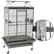 Savic kavez za ptice Hamilton Playpen, tamno-sivi