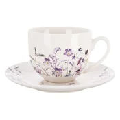 Bela/vijolična porcelanasta skodelica 280 ml Louka – Orion