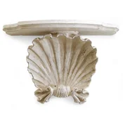 Casa Padrino luxury baroque wall console antique cream white - Magnificent solid wood wall decoration console in baroque style - Baroque wall decoration - Baroque furniture - Made in Italy