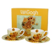 shumee Komplet dveh skodelic za espresso Van Gogh