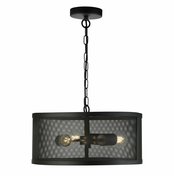 Searchlight 12483-3BK - Lestenec na verigi FISHNET 3xE27/60W/230V črna