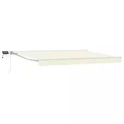 Rucni okvir tende s LED-ima Krema i bijela 4 × 3 m
