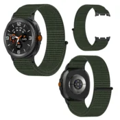 Pašček za Samsung Galaxy Watch 8 40/44mm/ 8 Classic 46mm najlon zelen
