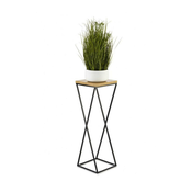 Stalak za cvece LOFT 70x24 cm crna/smeda