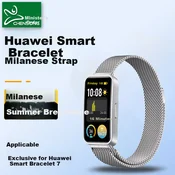 Chensong Zamenska narukvica za pametni sat za Huawei Band/Band 7, Srebrna