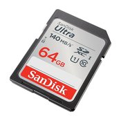 SanDisk - Spominska kartica SanDisk Ultra SDXC UHS-I C10 U1, 140 MB/s, 64 GB