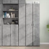 Visoka komoda boja betona 30x42,5x185 cm od konstruiranog drva