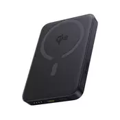 BASEUS ENERFILL FM12 hitna power banka s Type-C i USB priključcima, 10.000 mAh, Qi 2, crna E00285