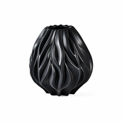Crna porculanska vaza Morso Flame, visina 23 cm