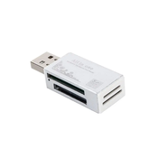 Northix Kompakten bralnik pomnilniških kartic USB | 4 v 1