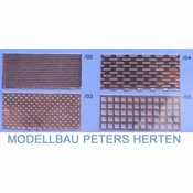 Lüftblech oder Trittblech (Messing) 100x250 mm