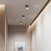 Top Light Puk! 120 Move LED spot mat bakrena/črna leča - Dnevna soba/jedilnica - Sodobni - brušeni baker, mat črna - Kovina