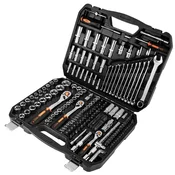Set nasadnih kljuceva – 219 delova, 1/2, 3/8, 1/4, CrV, NEO TOOLS