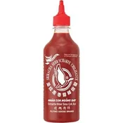 Flying goose Sriracha čili omaka, zelo pekoča (70 % čilija), 455 ml -