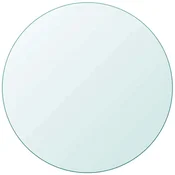 Vidaxl Površina za Mizo Kaljeno Steklo Okrogle Oblike 500 mm