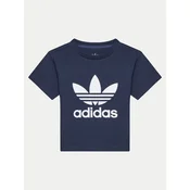 adidas Majica adicolor Trefoil IY2382 Mornarsko modra Regular Fit