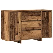 Vidaxl Strani šal s predalom Star les 120 x 41 x 75 cm Konstruiran les