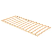 Vidaxl Lamelni podstavek Rjava 90 x 190 cm Trda bukovina