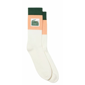 Carape za tenis Lacoste Sport Roland Garros Edition Jersey Socks 1P - white/orange/green