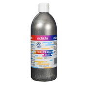 Nebulo: Srebrna tekoča tempera barvica 500ml v steklenički