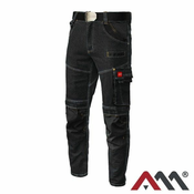Art.mas Delovne hlače Jeans Stretch črne S