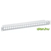 Keystone Panel for 24 Keystone Jacks / Coupler unshielded grey