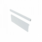 AXISPRO Notranji sprednji panel H = 95 + reling za notranji srednji predal, bela, L = 1200 mm