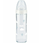 Nuk First Choice Plus steklena steklenička 240ml New Classic White