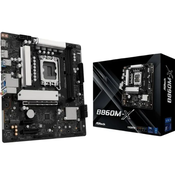 ASROCK B860M-X Mainboard, Sockel 1851, Intel B860, mATX, DDR5-90-MXBRX0-A0UAYZ