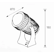 LED SVETILJKA GA-SPN030 9W 4000K IP66