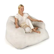 COSTWAY Fotelj tipa beanbag – sedežna vreča za dnevno sobo 129 x 111 x 69 cm, (5000444731)