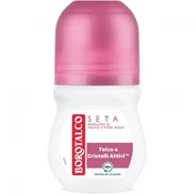 Borotalco Roll-On Deodorant Silk Talcum Powder And Rose Flowers 50 Ml