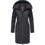 Ragwear Zimski plašč Jumana črna/pegasto črna