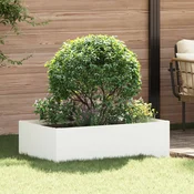 vidaXL Robovi trave 100 x 60 x 35 cm Jeklo Bela