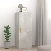 Zidni ormaric boja betona 34,5x34x90 cm od konstruiranog drva