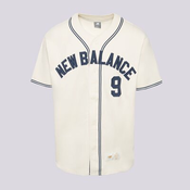 New Balance T-Shirt Baseball Tee Tape Trim Moški Oblačila Majice MT41512LIN Bela