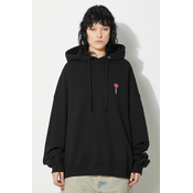 Bombažen pulover Fiorucci Black Lollipop Patch Hoodie