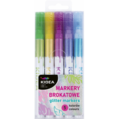Set blistavih markera Kidea - s brokatom, 5 boja