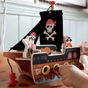 TOOKY TOY Drveni piratski brod